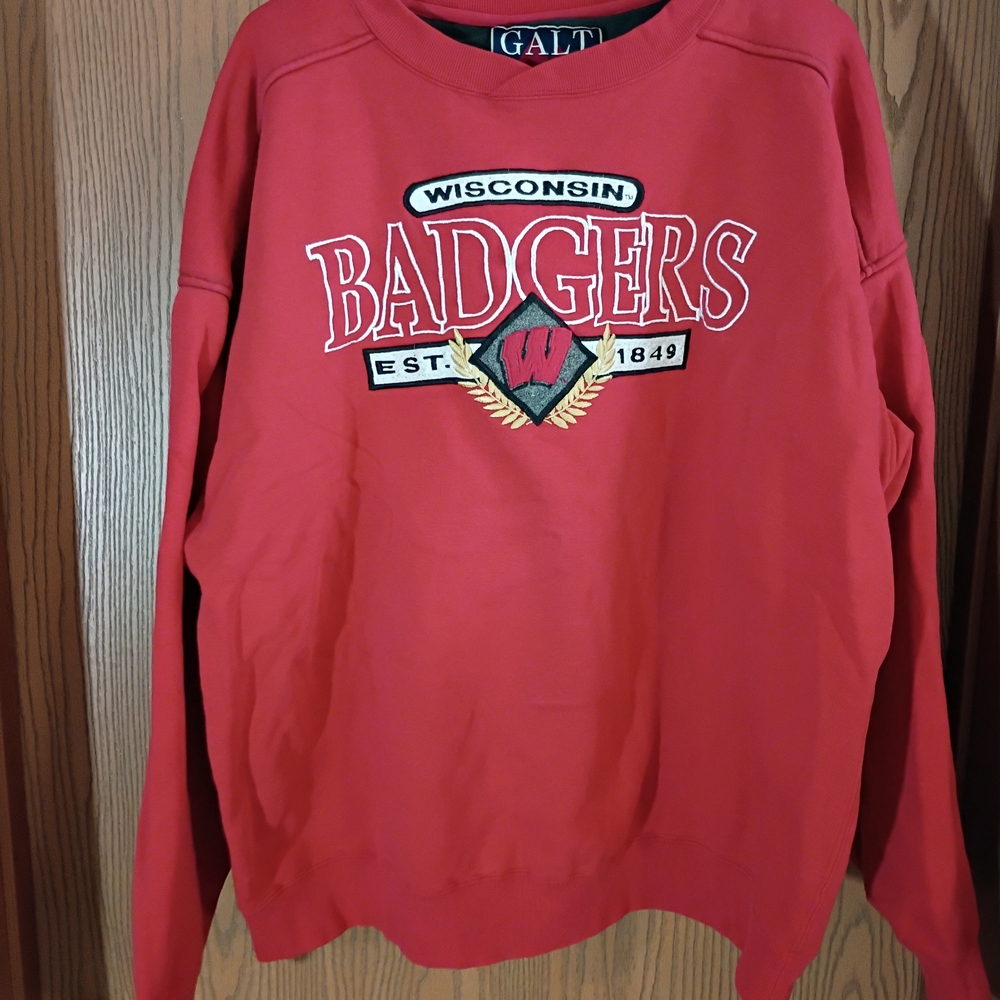 Red Wisconsin Badgers Men's Sweatshirt